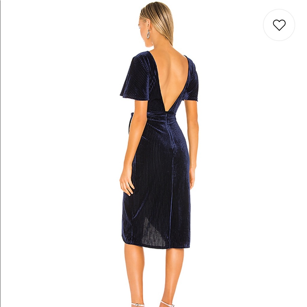 NWT Privacy Please Moore Midi Dress in Blue Small - Picture 3 of 4